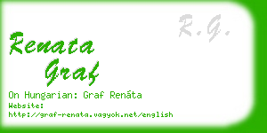 renata graf business card